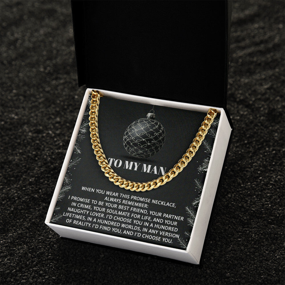 My Man - Naughty Lover - Cuban Chain Link Necklace