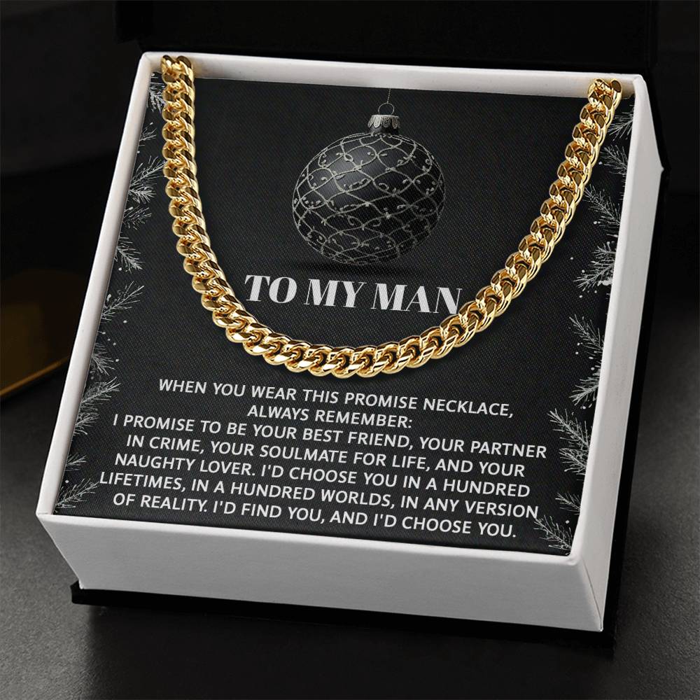 My Man - Naughty Lover - Cuban Chain Link Necklace