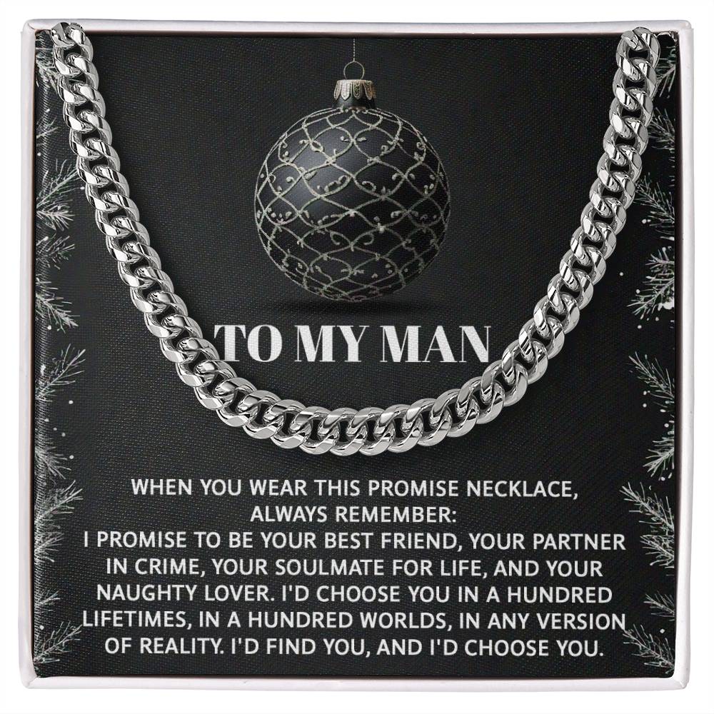 My Man - Naughty Lover - Cuban Chain Link Necklace