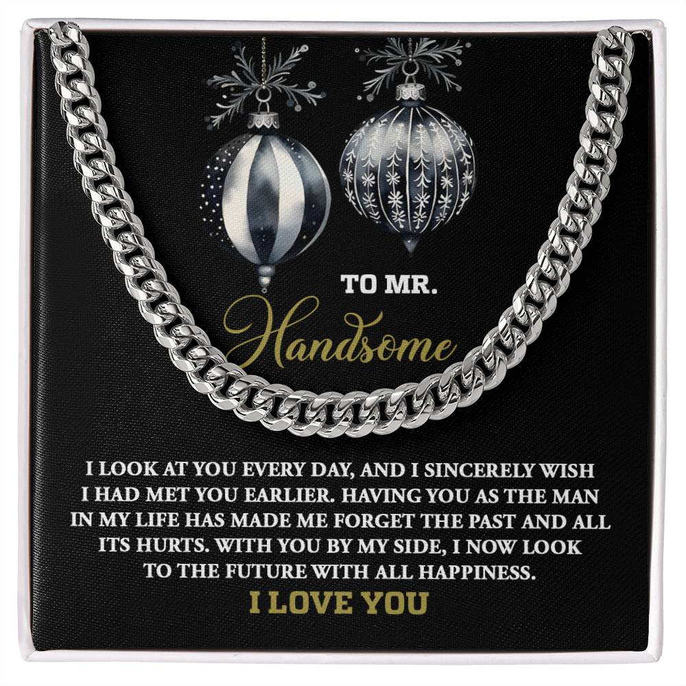 My Man - On My Face - Cuban Chain Link Necklace