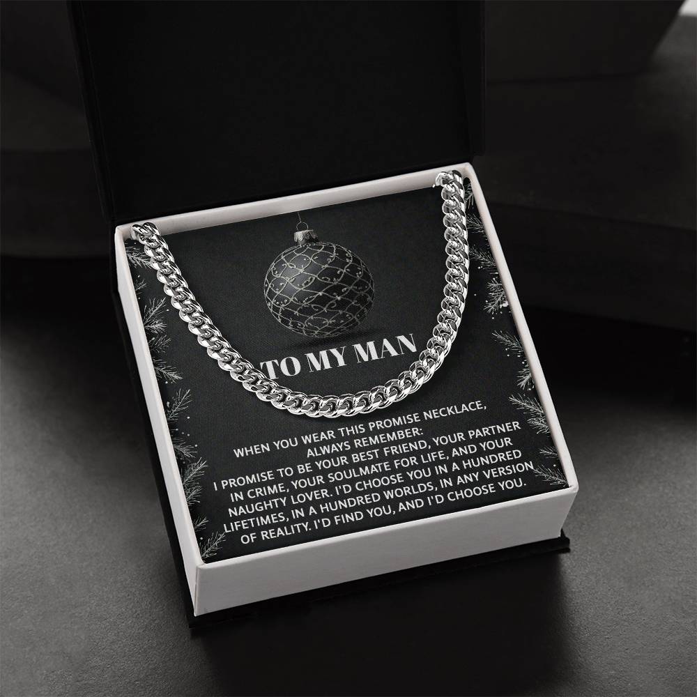 My Man - Naughty Lover - Cuban Chain Link Necklace