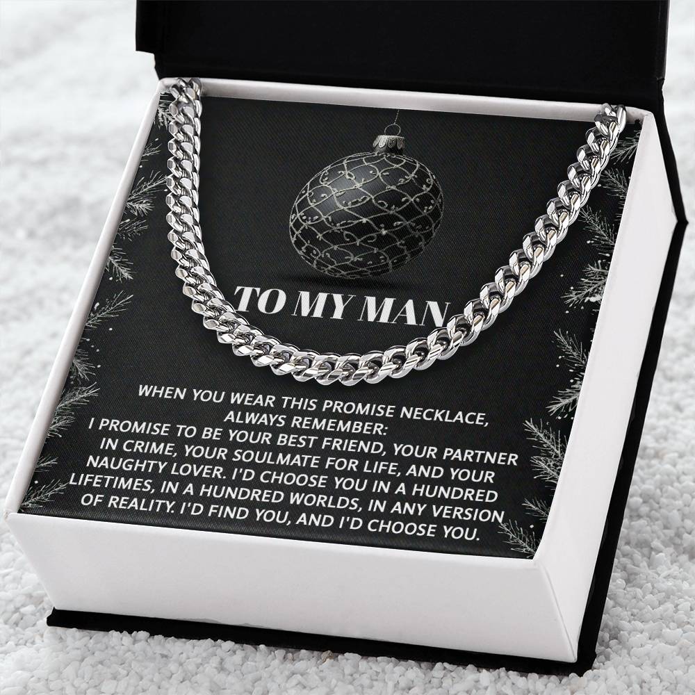 My Man - Naughty Lover - Cuban Chain Link Necklace
