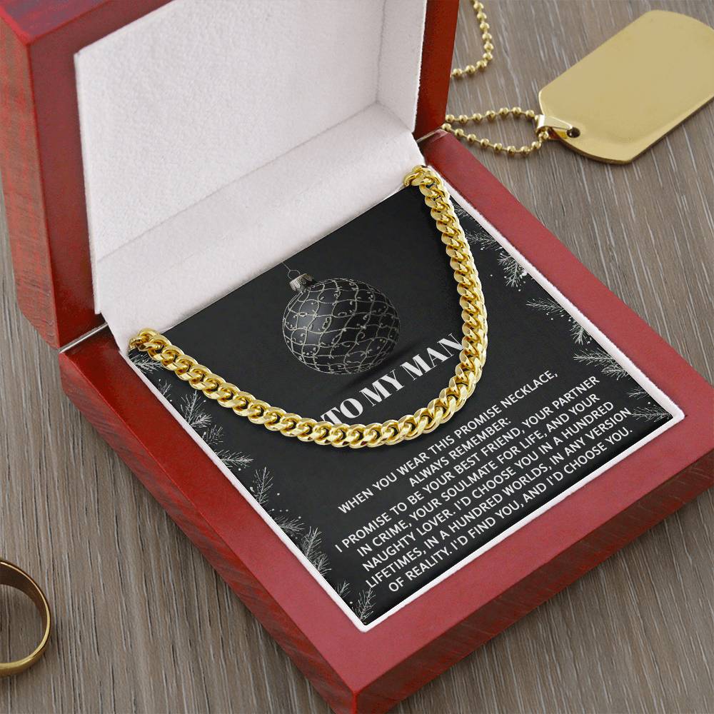 My Man - Naughty Lover - Cuban Chain Link Necklace