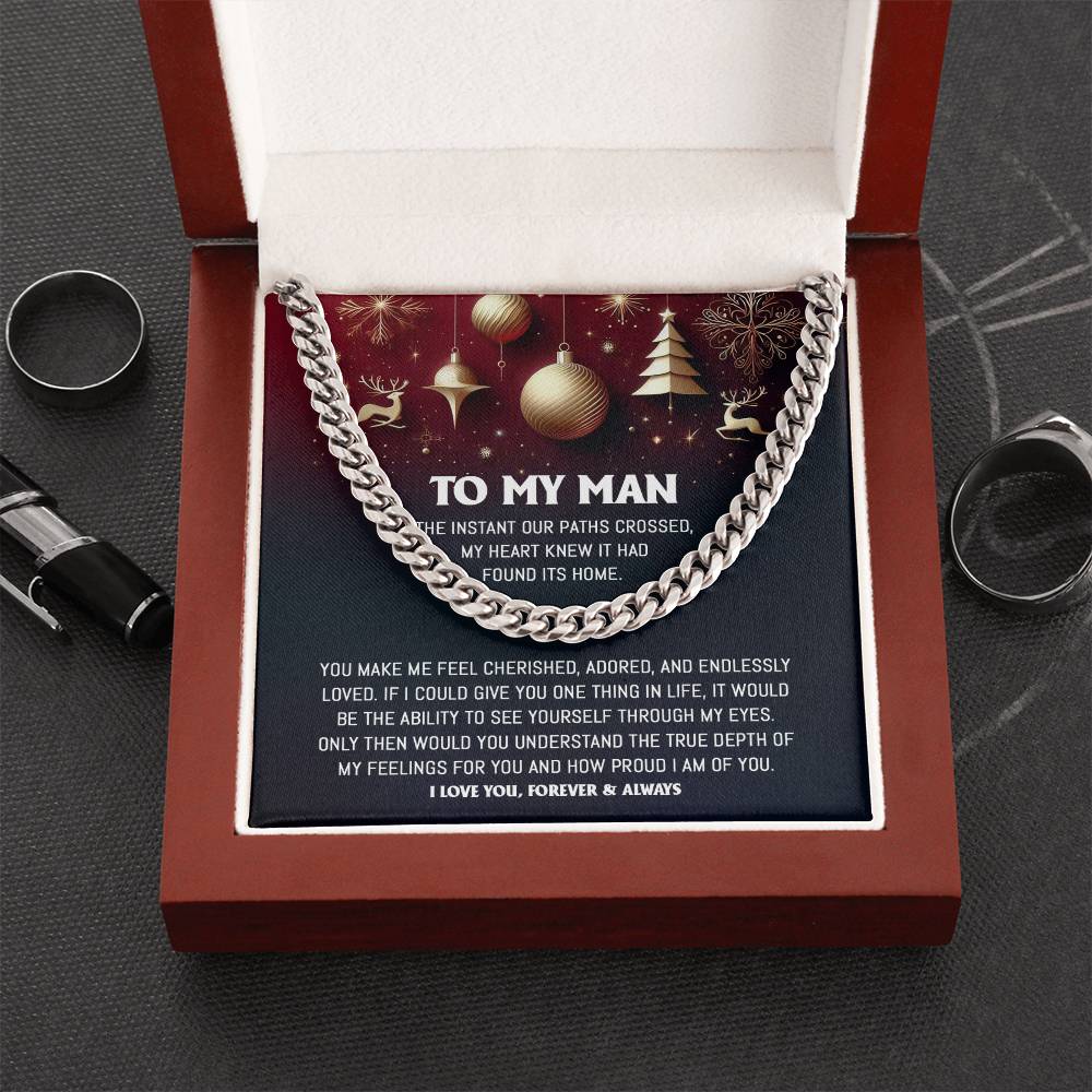 My Man - Endlessly Loved - Cuban Chain Link Necklace