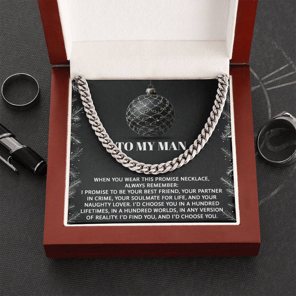 My Man - Naughty Lover - Cuban Chain Link Necklace