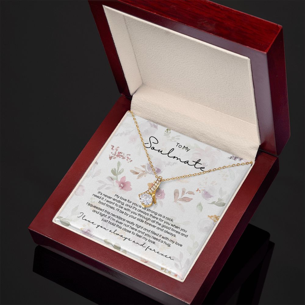 To My Soulmate - Strong As A Rock - Pendant - Design 3