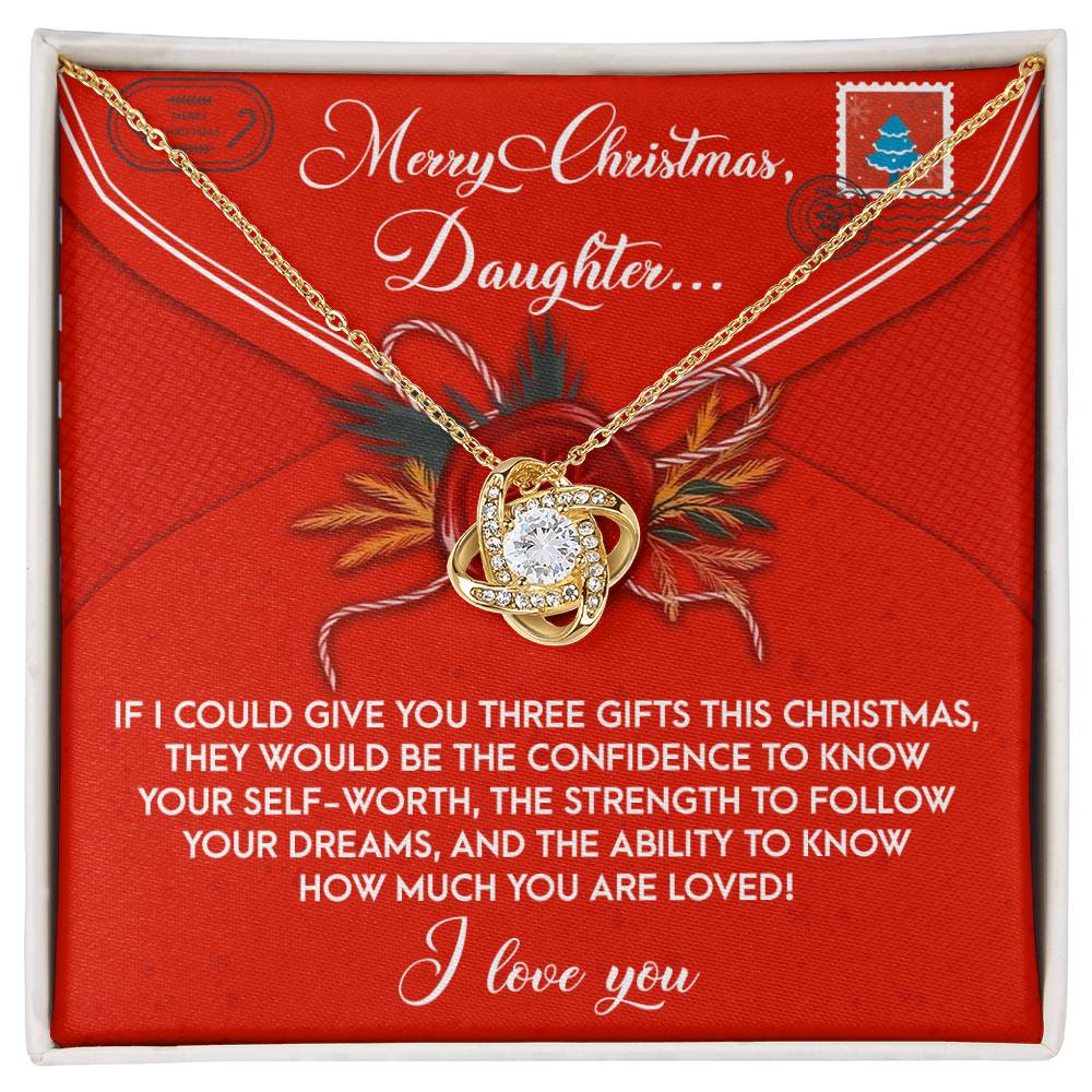 Daughter - This Christmas - Love Knot Necklace