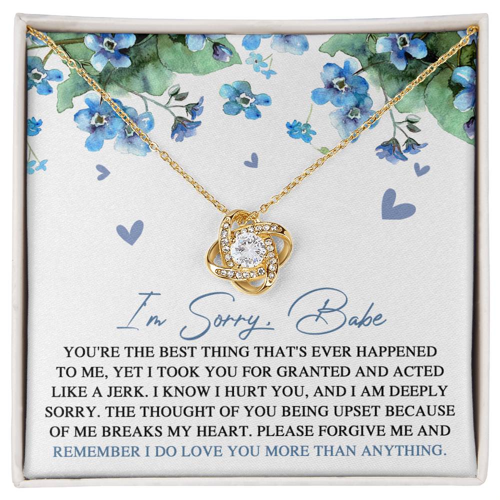 Sorry - More Than Anything - Love Knot Necklace