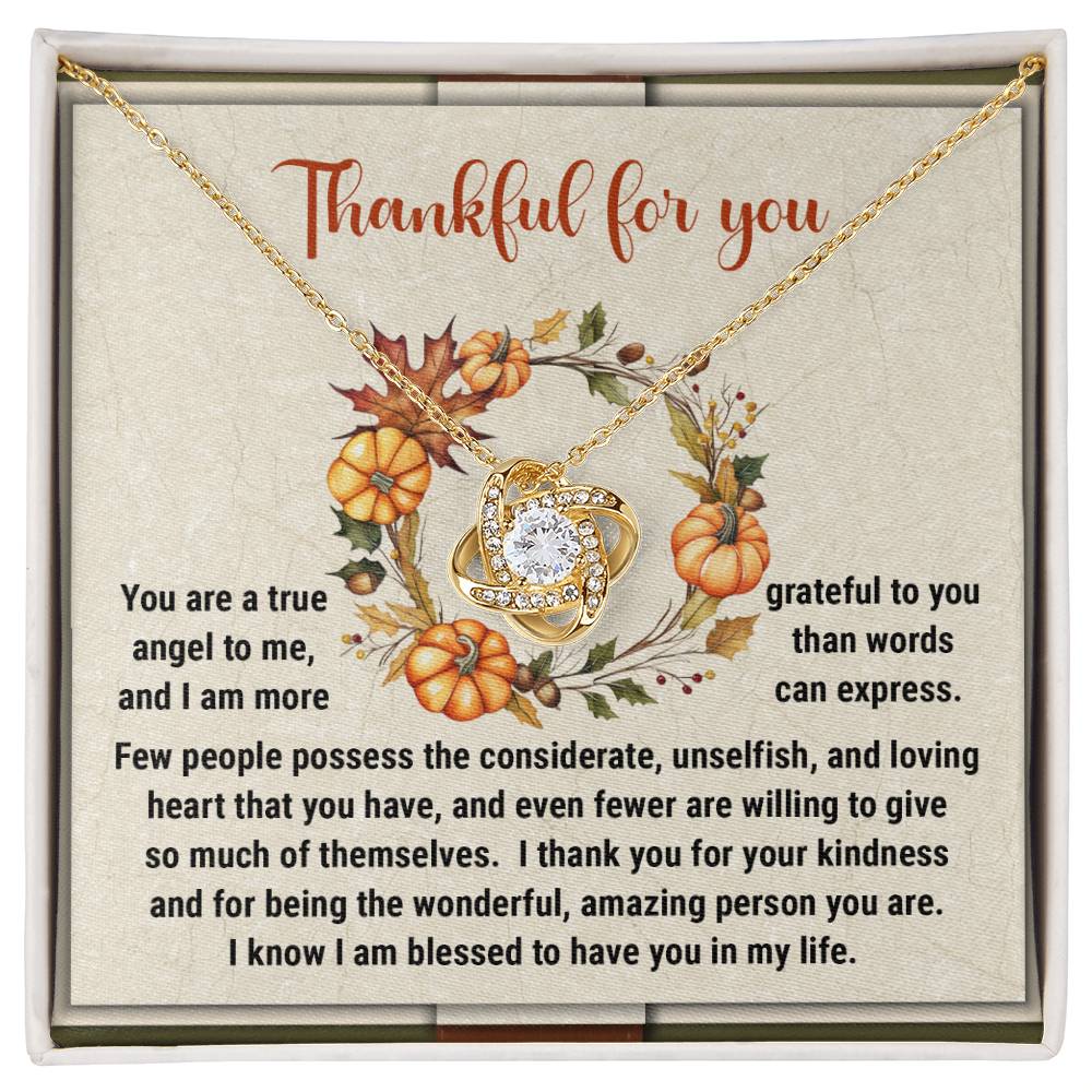 Thanksgiving - The Wonderful - Love Knot Necklace