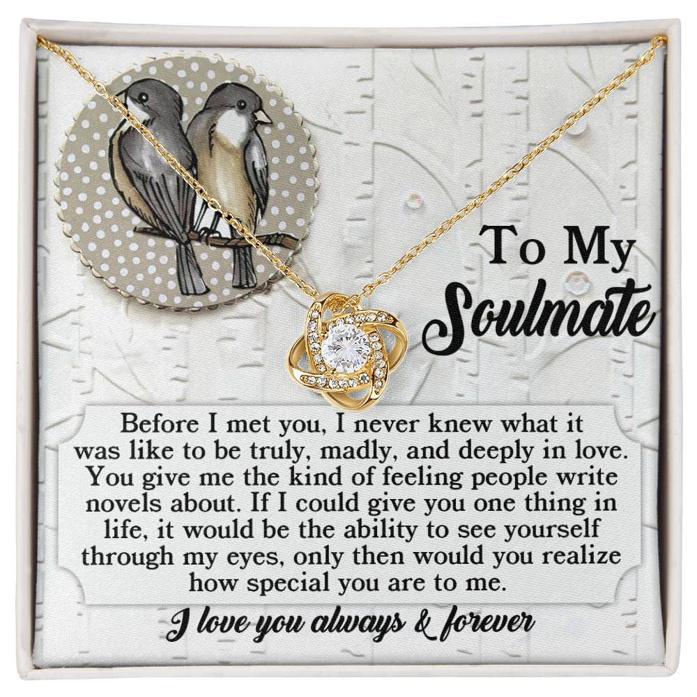 Soulmate - Write Novels - Love Knot Necklace