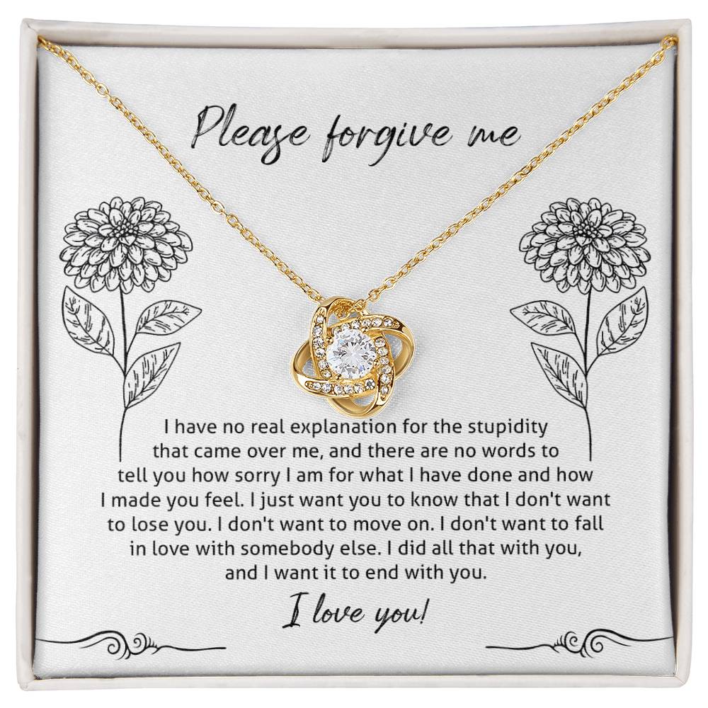 Sorry - Real Explanation - Love Knot Necklace
