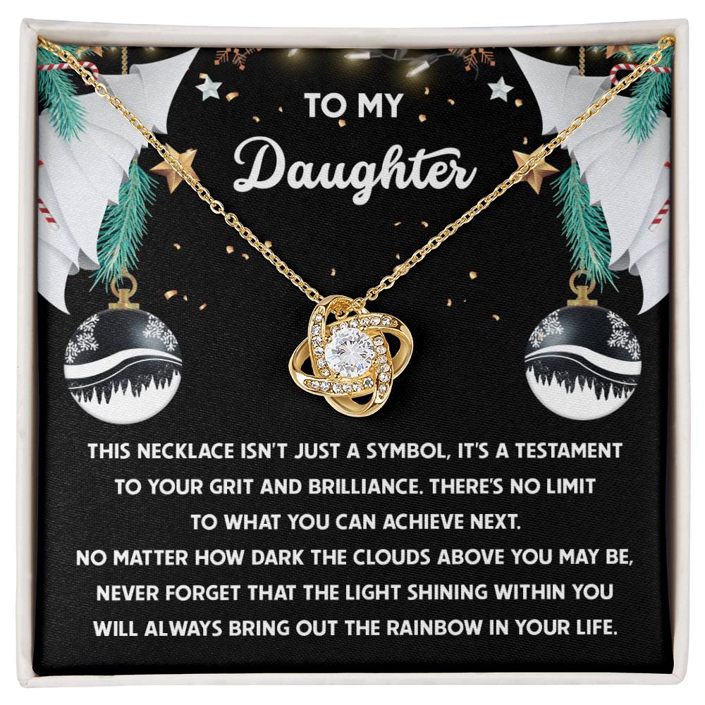 Daughter - The Rainbow - Love Knot Necklace