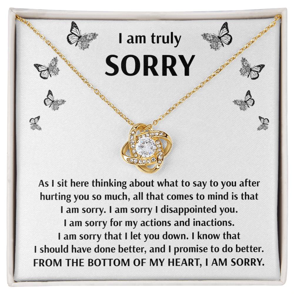 Sorry - Done Better - Love Knot Necklace
