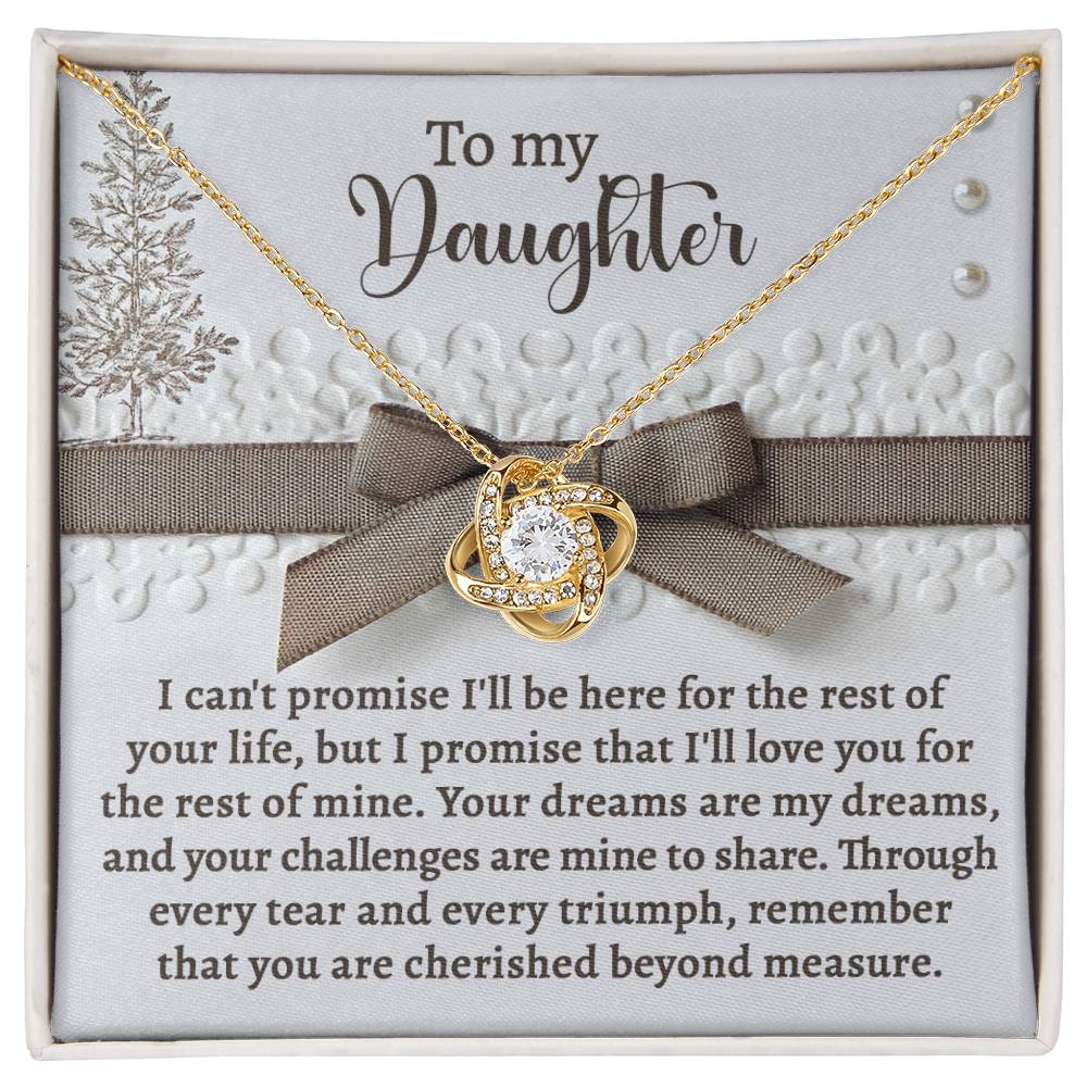 Daughter - Mine To Share - Love Knot Necklace