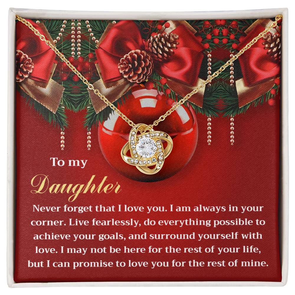Daughter - Achieve Your Goals - Love Knot Necklace