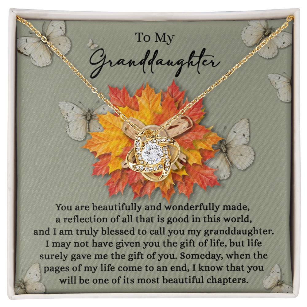 Granddaughter - Gift Of You - Love Knot Necklace