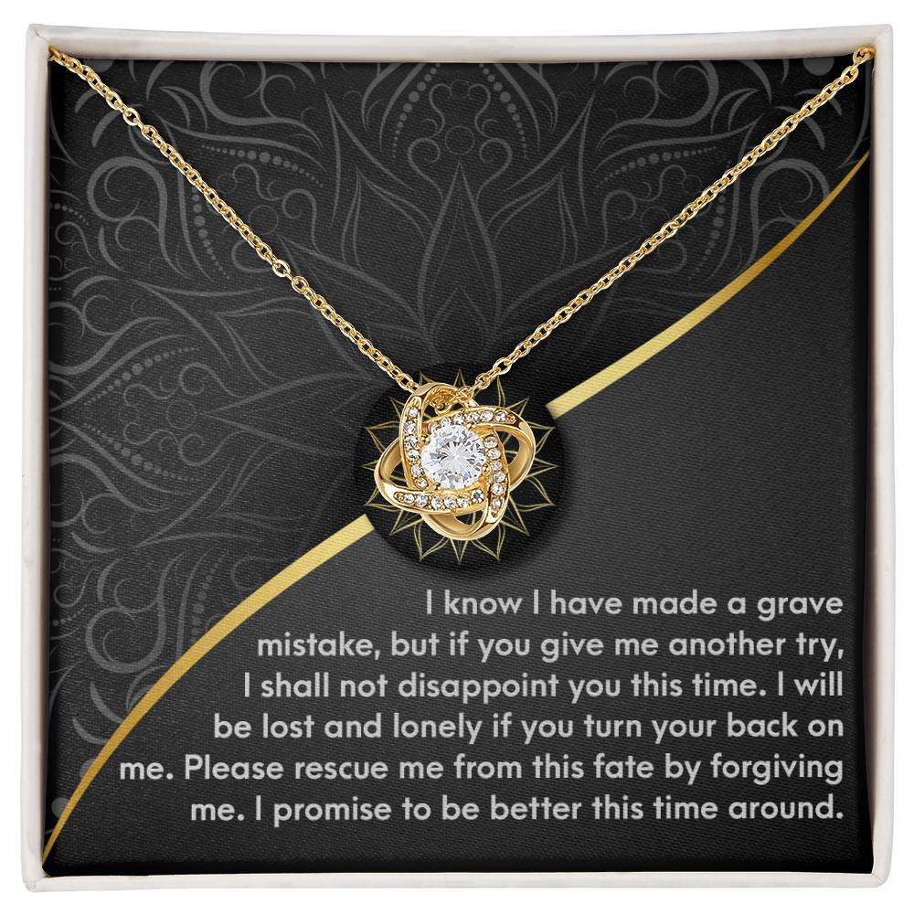 Sorry - Turn Your Back - Love Knot Necklace