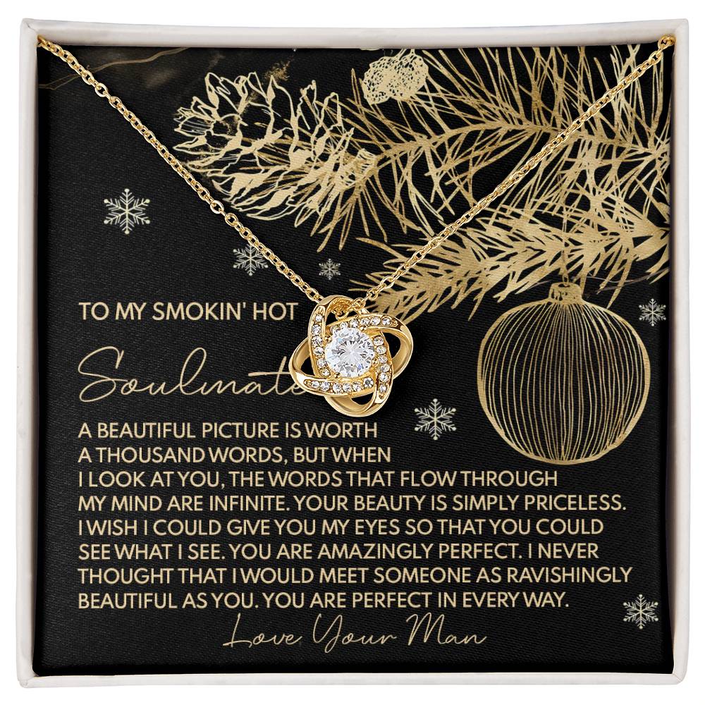 Soulmate - Amazingly Perfect -  Love Knot Necklace