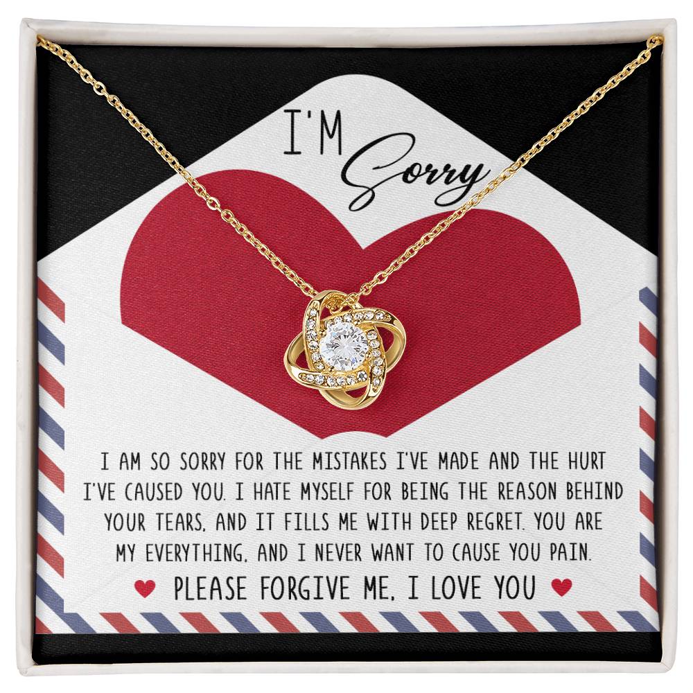 Sorry - Behind Your Tears - Love Knot Necklace