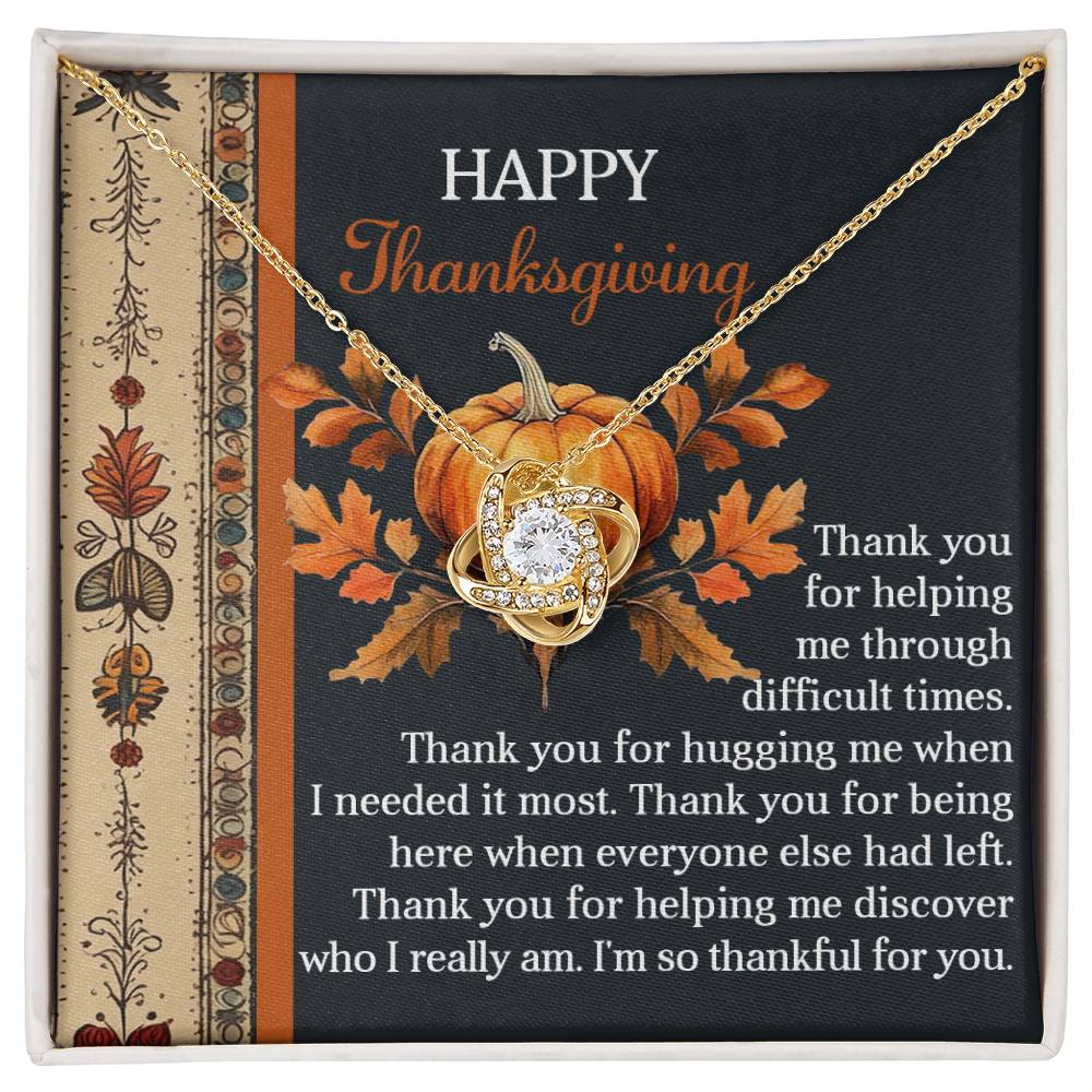 Thanksgiving - I Really Am - Love Knot Necklace