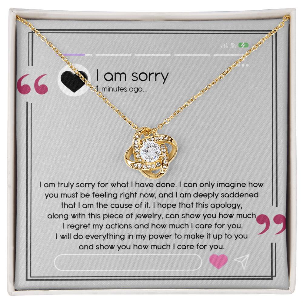 Sorry - Care For You - Love Knot Necklace