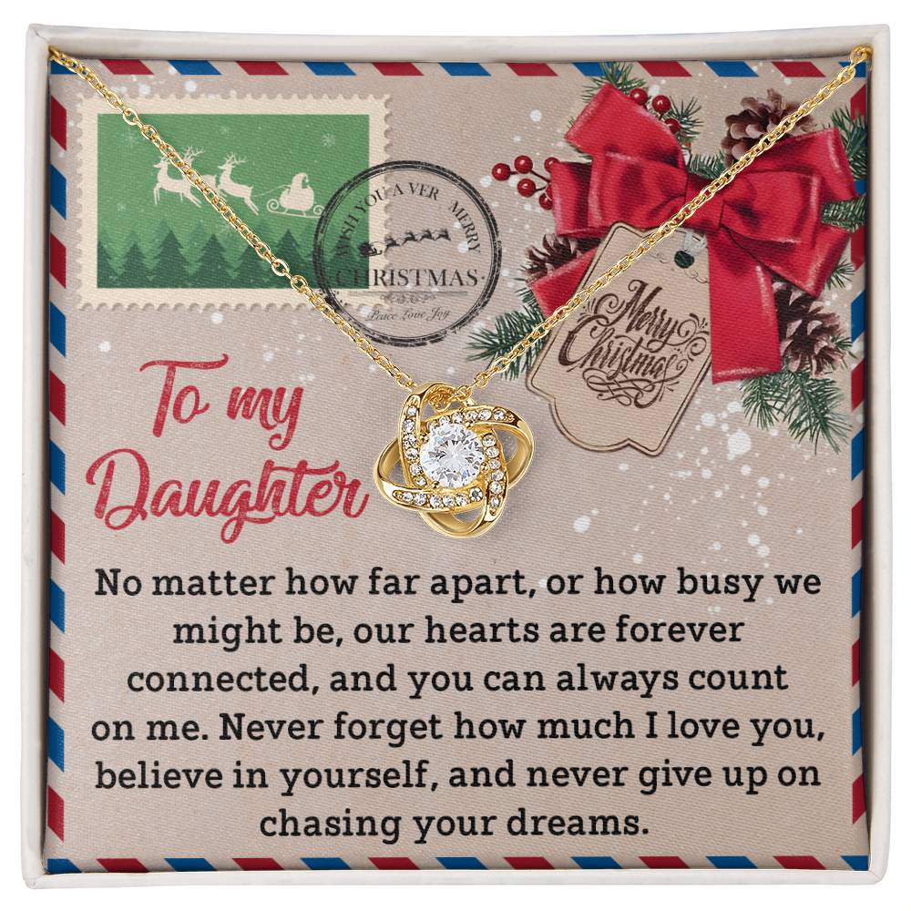 Daughter - Forever Connected - Love Knot Necklace