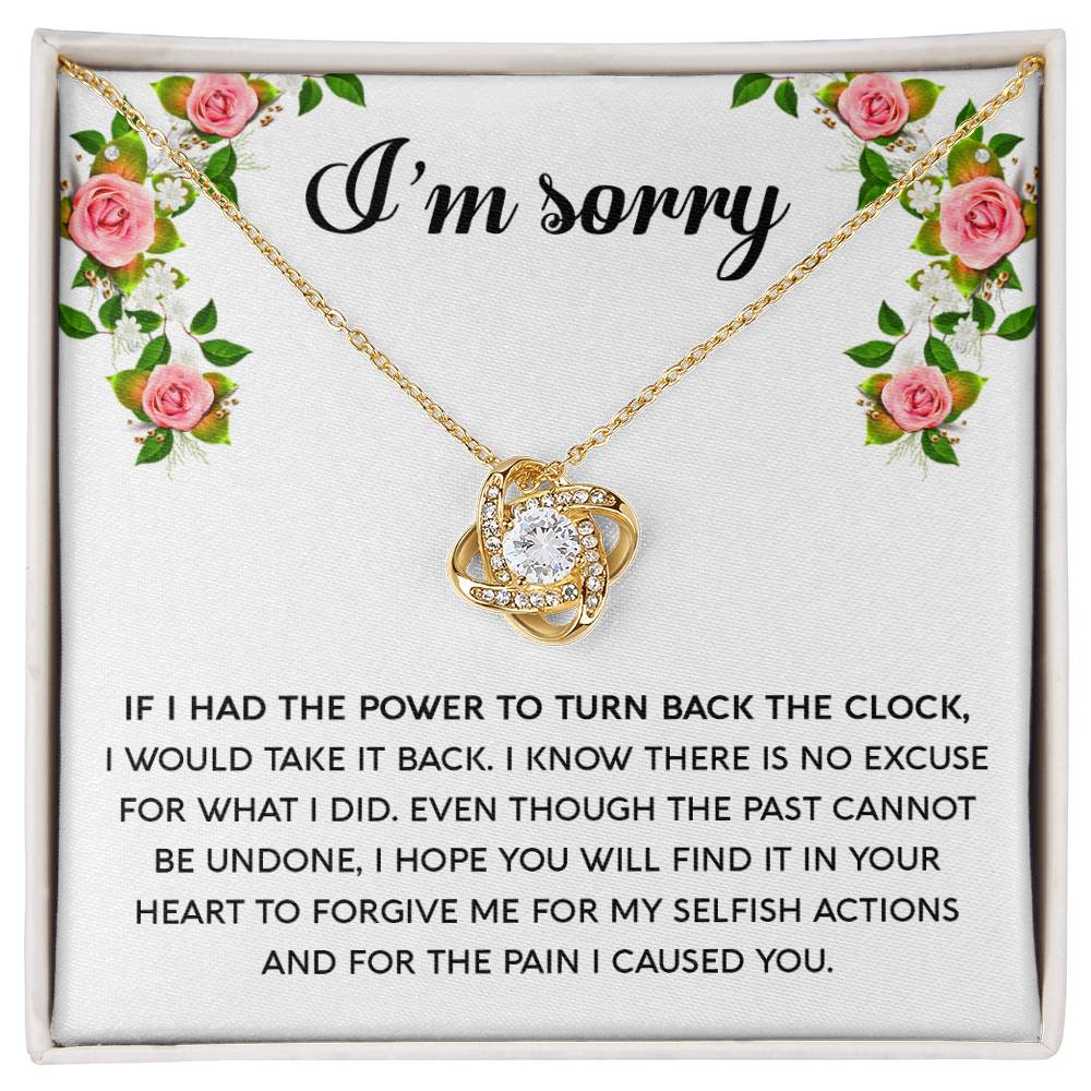 Sorry - Make It Right - Love Knot Necklace