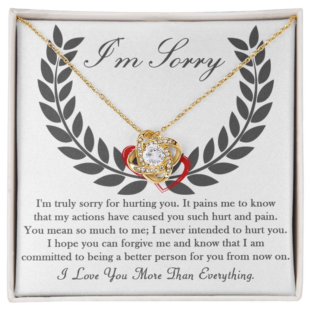Sorry - From Now On - Love Knot Necklace