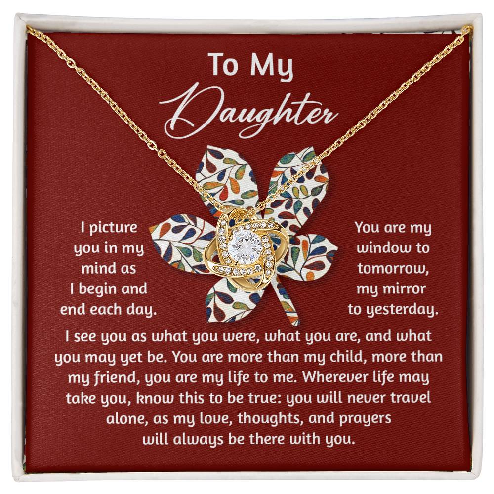 Daughter - To Be True - Love Knot Necklace