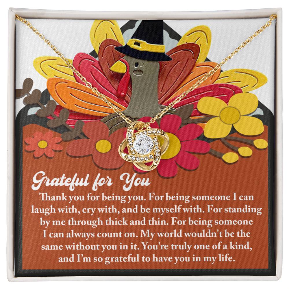 Thanksgiving - Being You - Love Knot Necklace