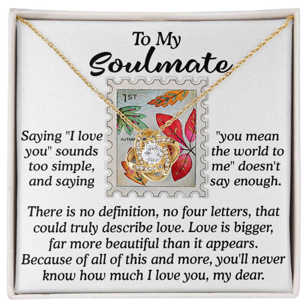 Soulmate - Far More Beautiful - Love Knot Necklace