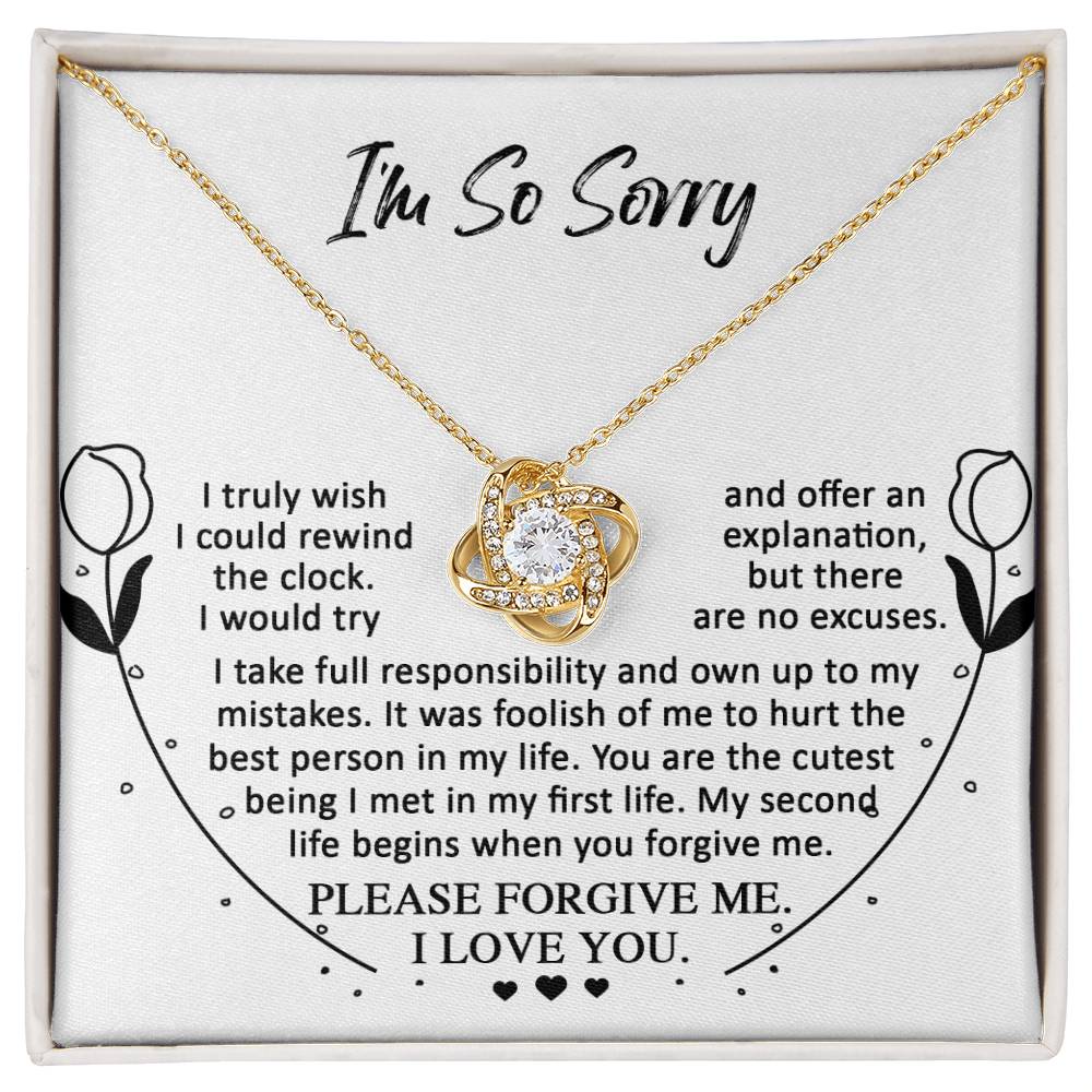 Sorry - My First Life - Love Knot Necklace