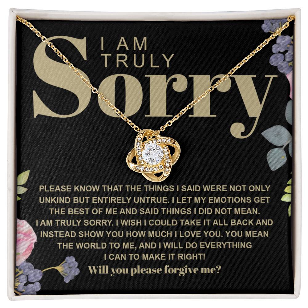 Sorry - Best Of Me - Love Knot Necklace