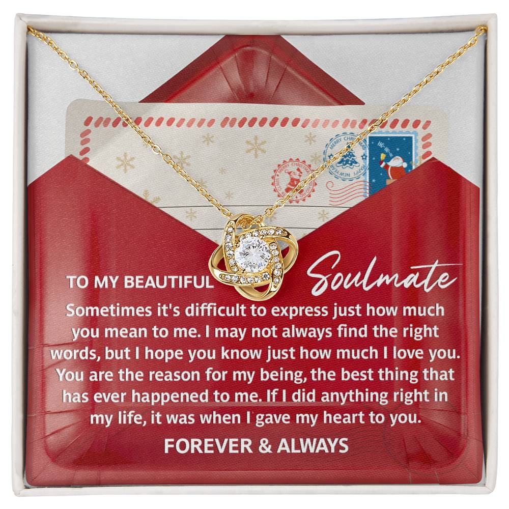 Soulmate - Right Words - Love Knot Necklace