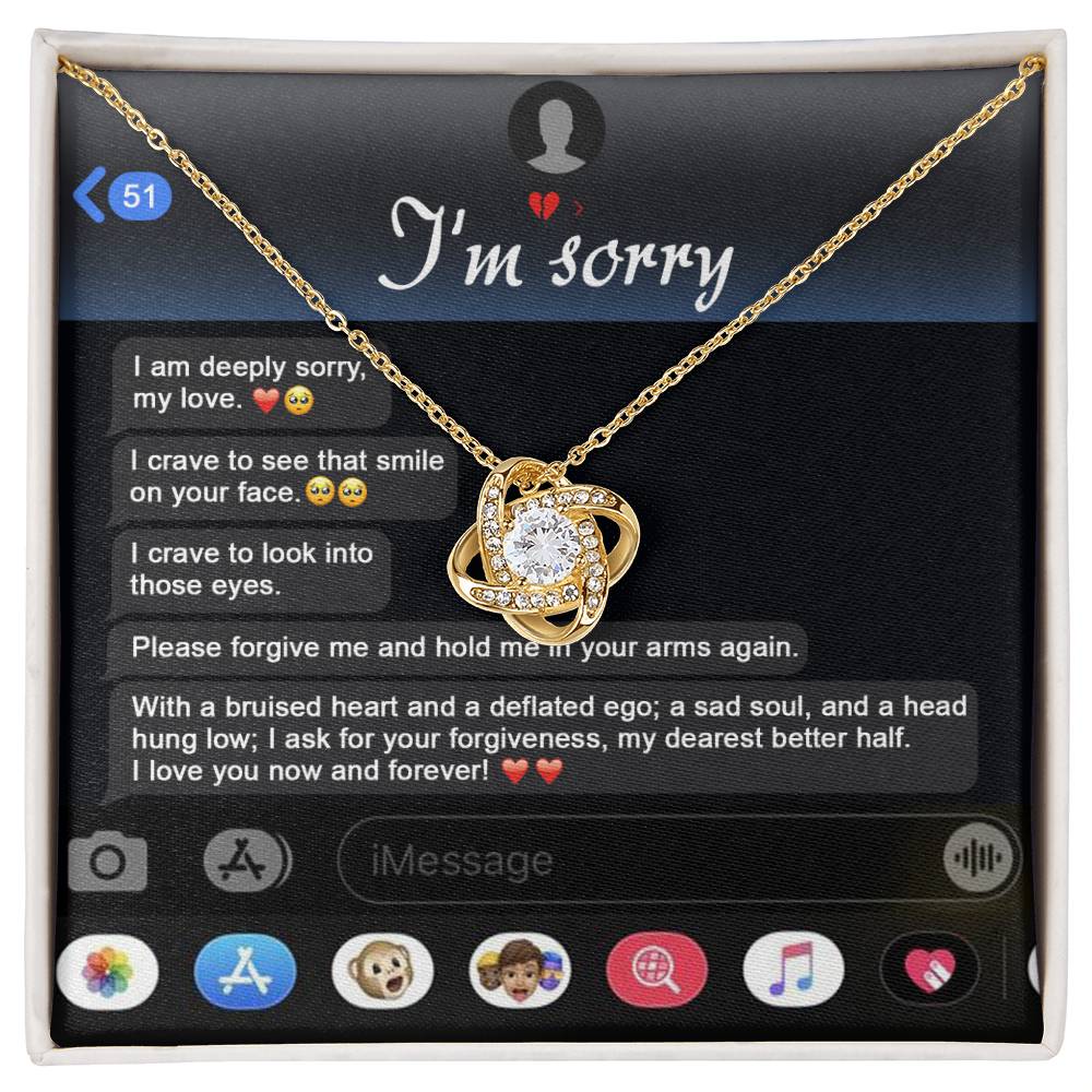 Sorry - Rebuild Our Connection - Love Knot Necklace