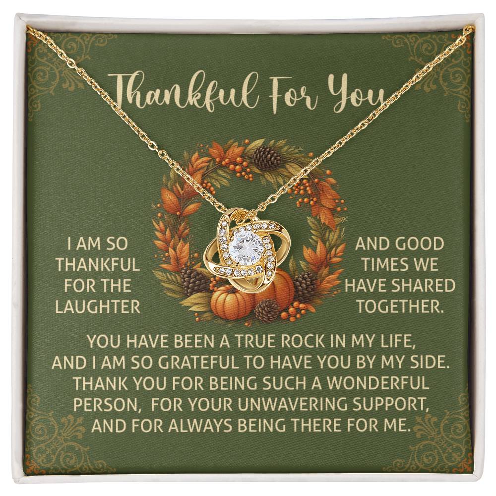 Thanksgiving - By My Side - Love Knot Necklace