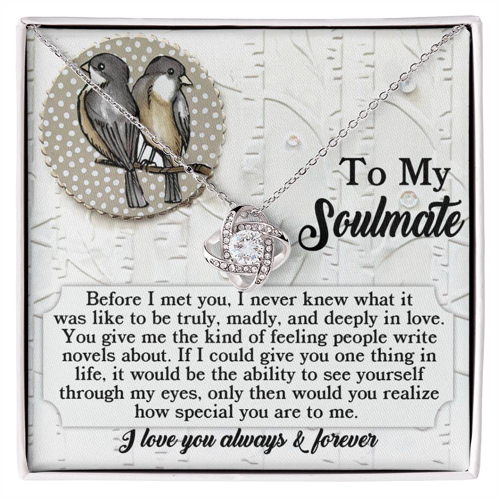 Soulmate - Write Novels - Love Knot Necklace