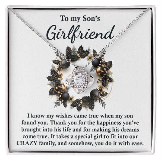 Son's Girlfriend - Found You - Love Knot Necklace