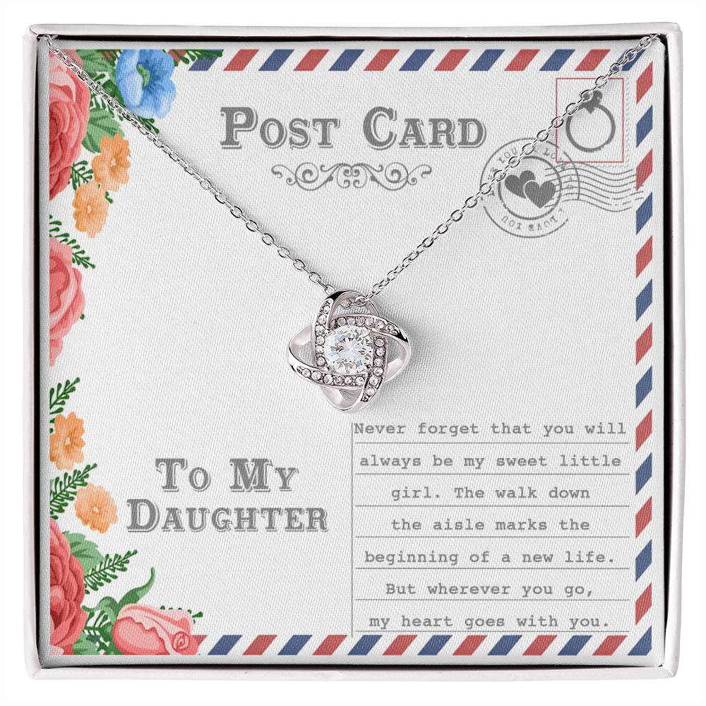 Daughter - Goes With You - Love Knot Necklace