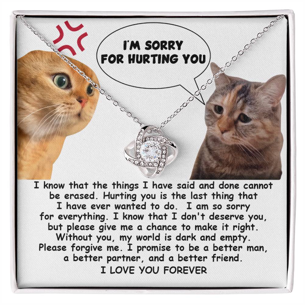 Sorry - Make It Right - Love Knot Necklace