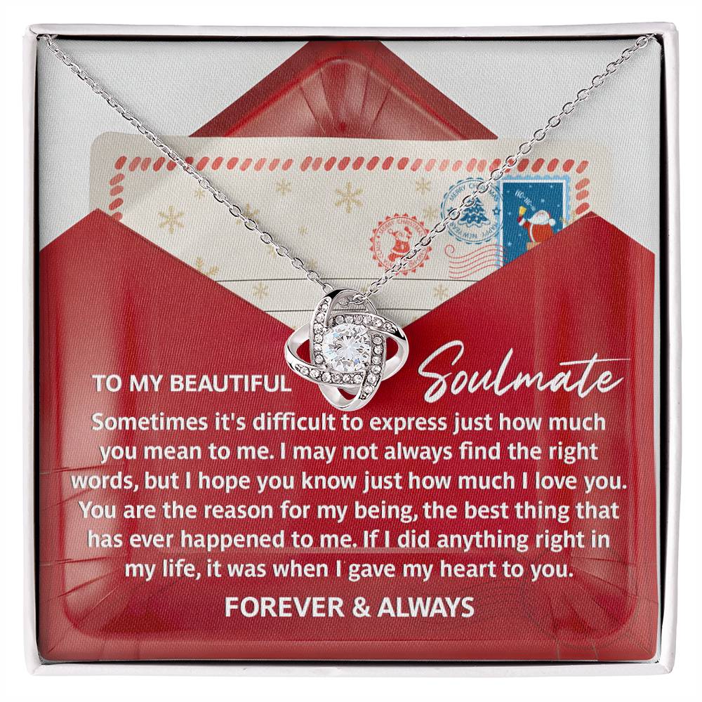 Soulmate - Right Words - Love Knot Necklace