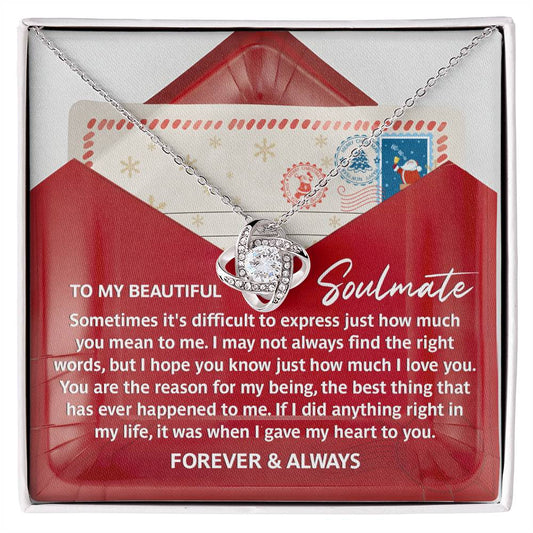 Soulmate - Right Words - Love Knot Necklace
