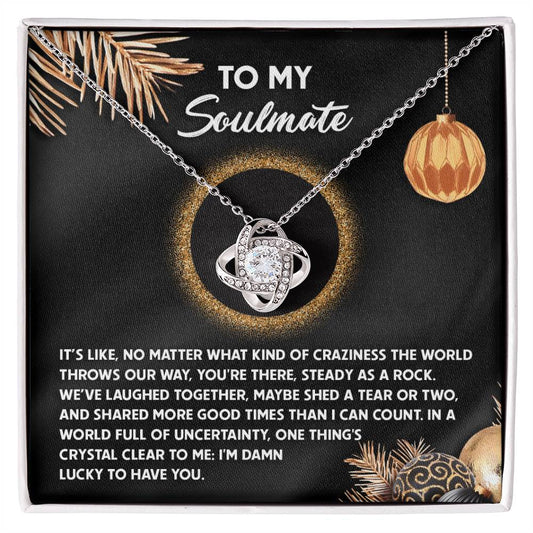 Soulmate - I Can Count - Love Knot Necklace