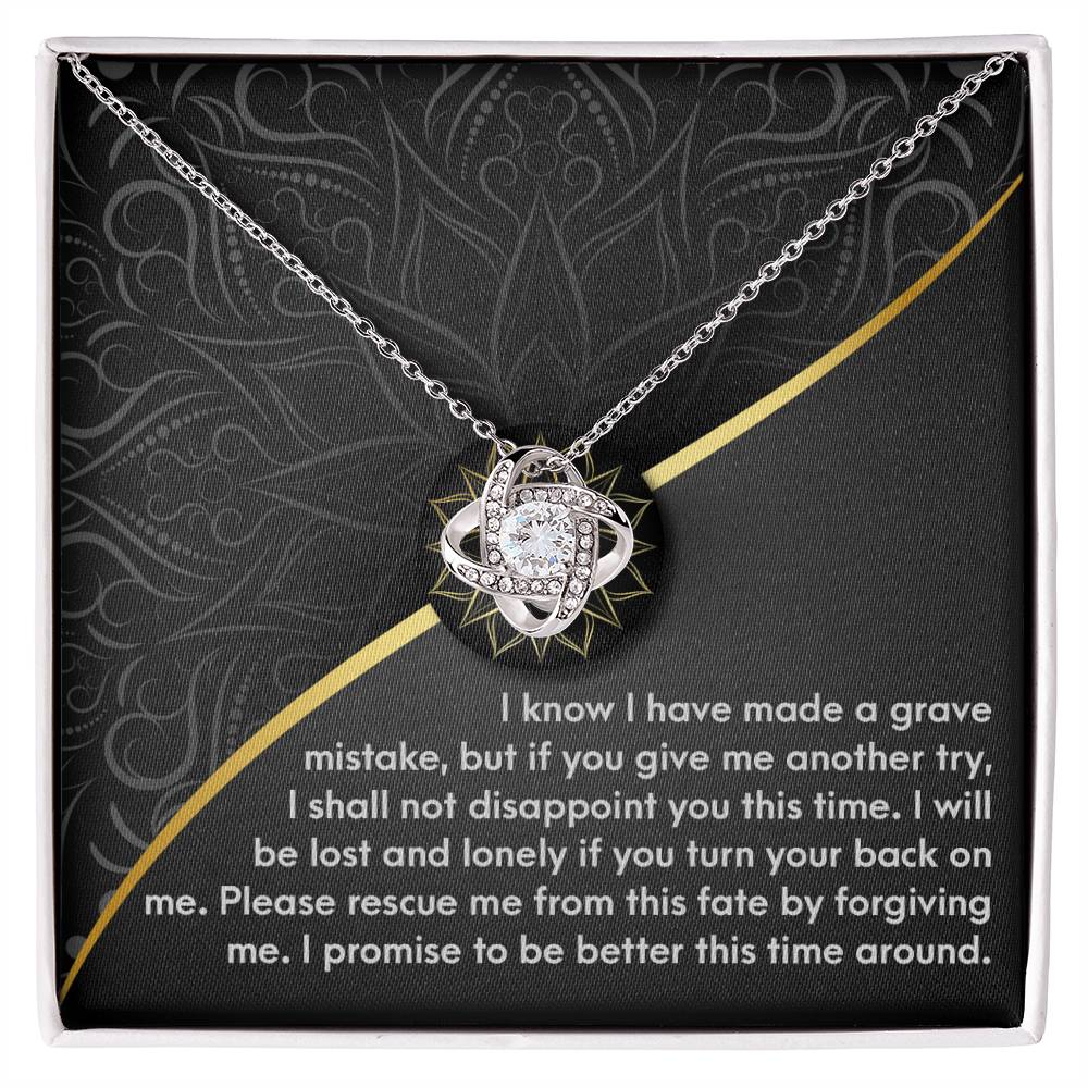Sorry - Turn Your Back - Love Knot Necklace