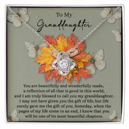 Granddaughter - Gift Of You - Love Knot Necklace