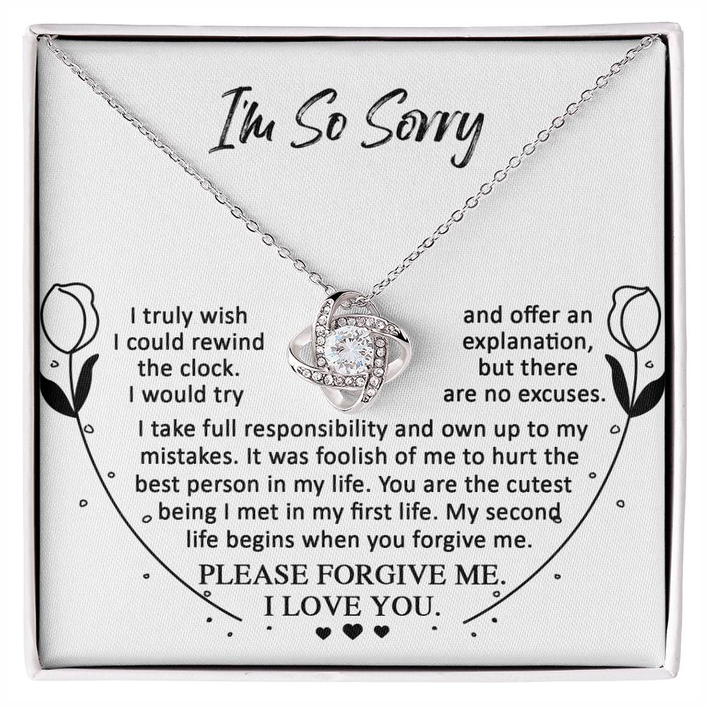 Sorry - My First Life - Love Knot Necklace