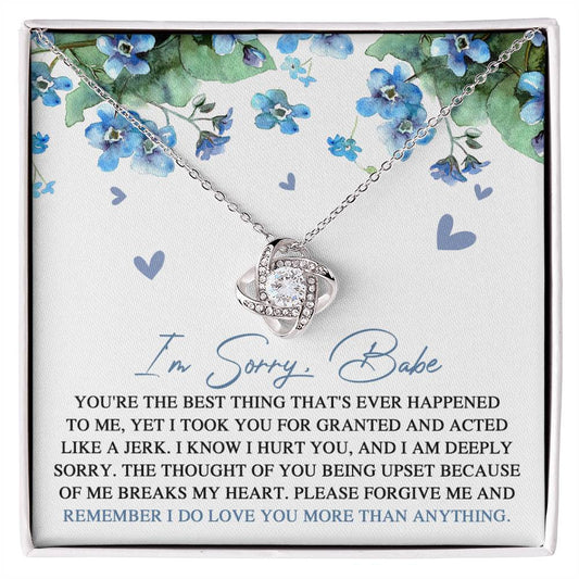 Sorry - More Than Anything - Love Knot Necklace