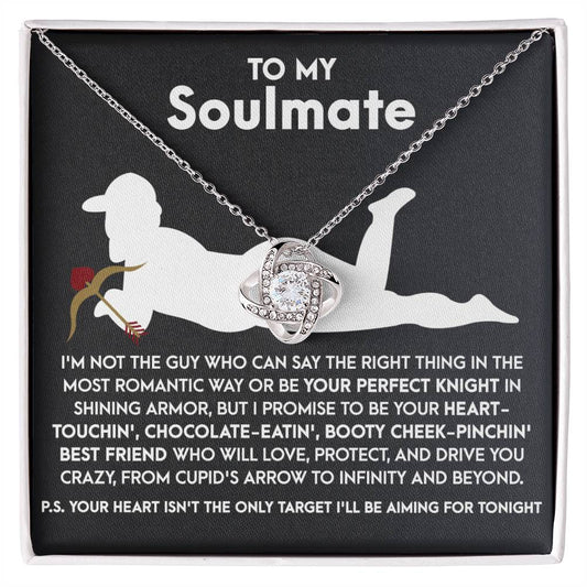 Soulmate - Cupid's Arrow - Love Knot Necklace