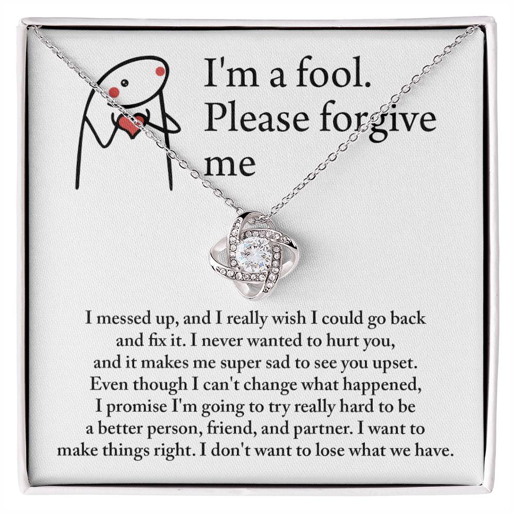 Sorry - Make Things Right - Love Knot Necklace
