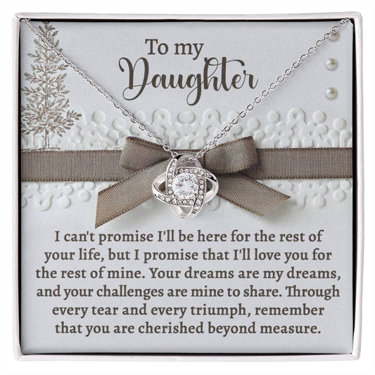 Daughter - Mine To Share - Love Knot Necklace